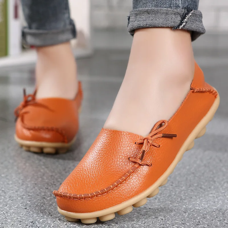 Women Shoes Summer Leather Leisure Slip-on Sandals Platform Solid Light Weight Flats for Female | Обувь
