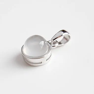White Agate F.I.N.S классический хит 925 пробы серебро натуральный Малахит сине-песочный Кристалл Опал камень тигровый глаз драгоценный камень подвески Je - Окраска металла: White Agate