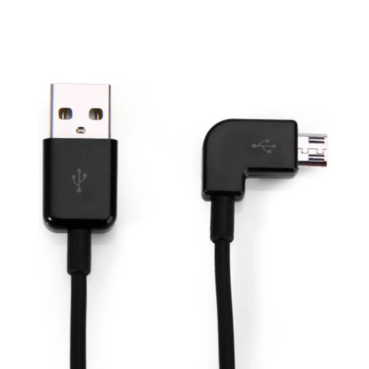 Chenyang CY Черный Цвет слева под углом 90 градусов микро USB мужчина к зарядный кабель