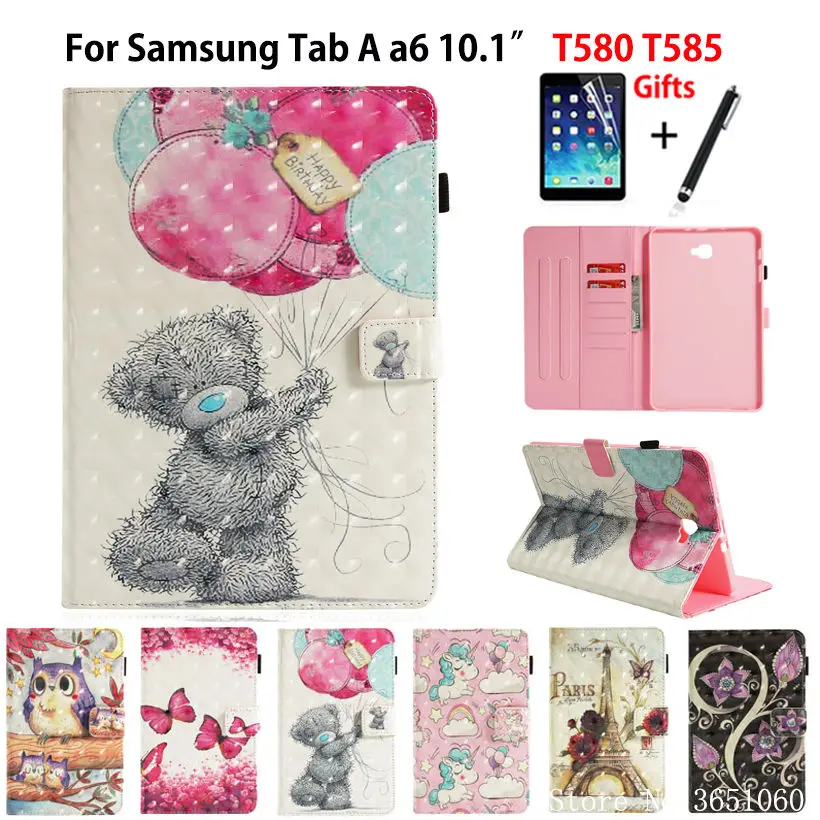 Чехол для планшета Samsung Galaxy Tab A a6 10 1 дюйма 2016 T580 T585|Чехлы планшетов и электронных