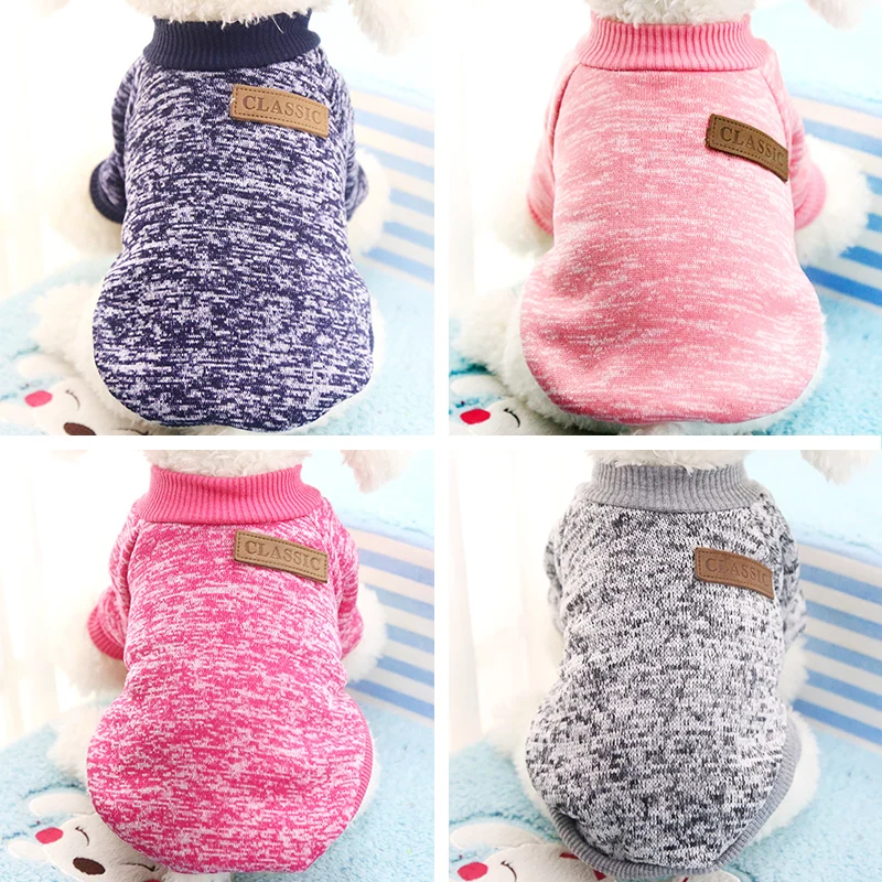 Autumn Winter Dog Coat Hoodie Knitted Sweater Cat Puppy Chihuahua Clothes Pet Clothing for Costume | Дом и сад
