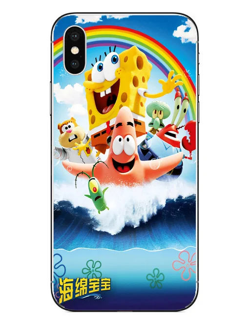 Для iphone 7 6 XS XR чехол Best Friends Forever BFF Spongebob Прозрачный для телефона iPhone 8 6S Plus X 5 5S SE |