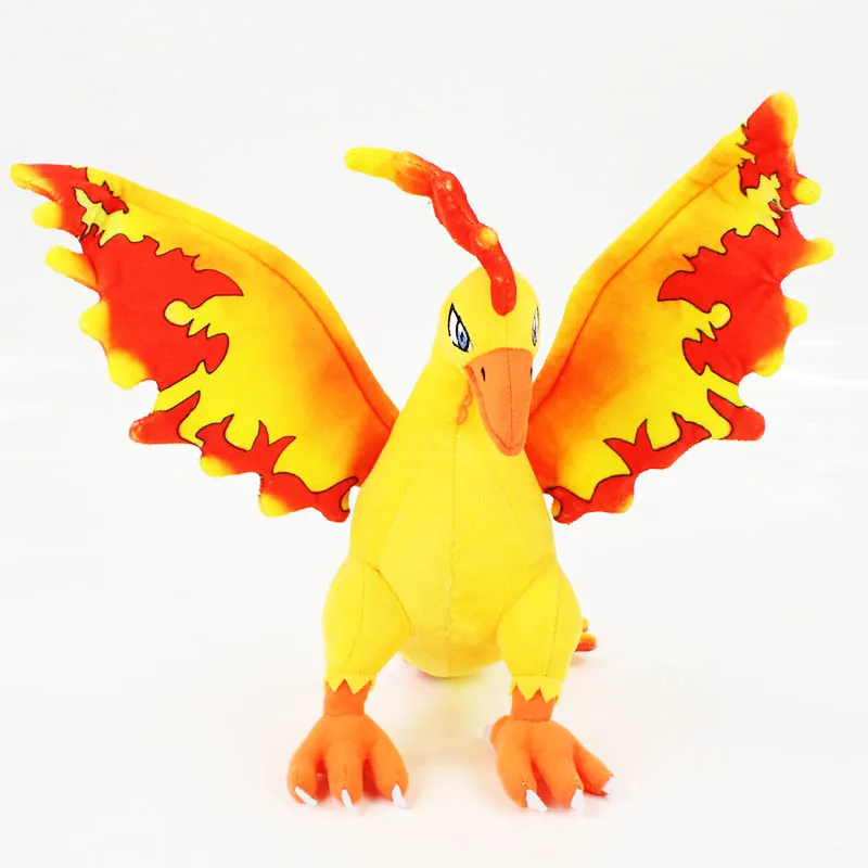Moltres 5 стилей Zapdos& Articuno& Moltres& Ho-oh блестящие милые мягкие игрушки для детей мягкий хлопок Дети День рождения Рождество - Цвет: Moltres