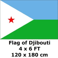 djibouti flag 120 x 180 cm 100d polyester the republic of djibouti flags and banners national flag country banner