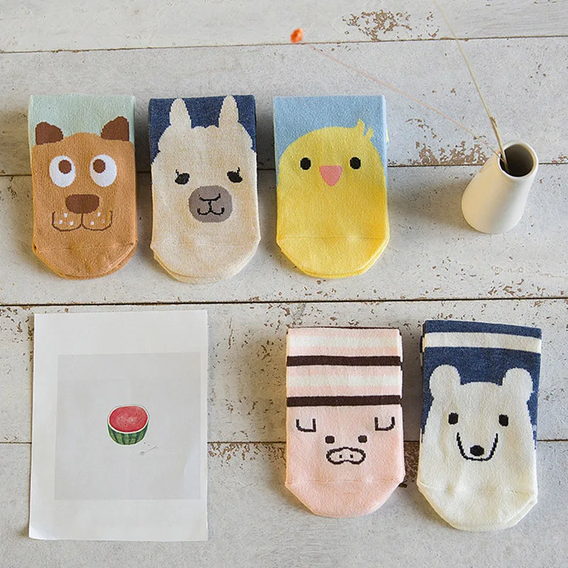 5 цветов женские милые животные искусственные Мультяшные короткие стильные