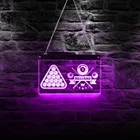 Светодиодный светильник, бильярдный знак, декор бассейна, бильярдная комната, бар, паб, человек, пещера, настенное искусство, декор для бассейна, зал, светильники, бассейн, плеер, подарок