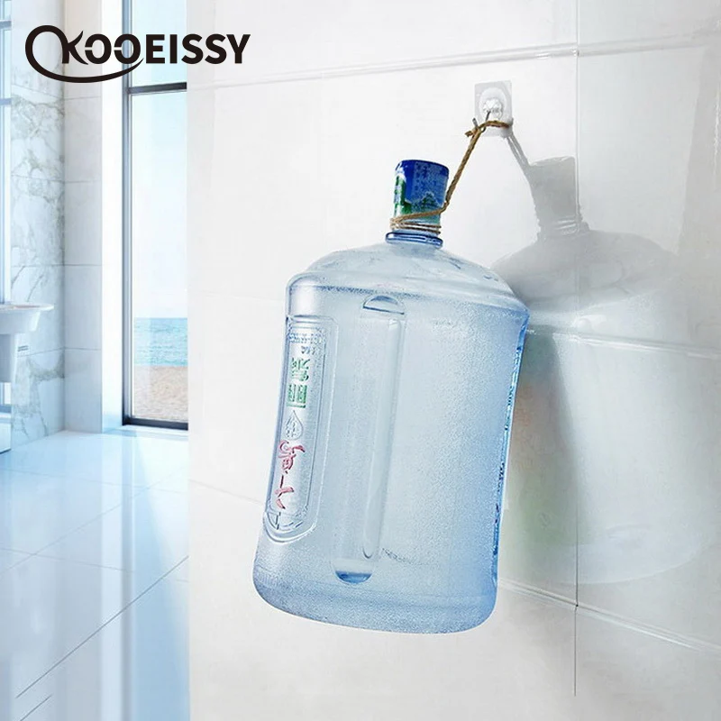 5 Pcs Strong Home Kitchen Hooks Transparent Suction Cup Sucker Wall Hanger For Bathroom Key Bag Hook |