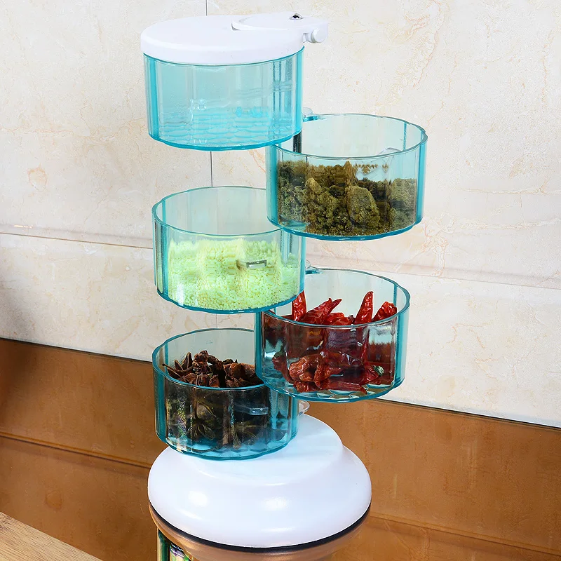 Контейнер пластиковый для хранения соли и перца 5 коробок|salt and pepper storage|condiment potsalt |