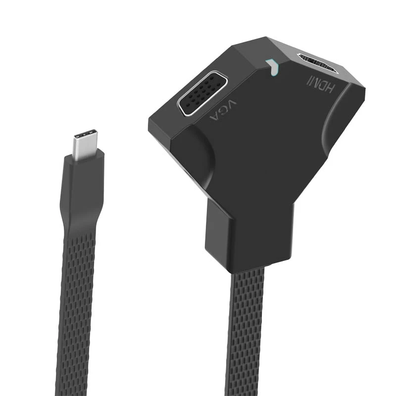 USB 3 1 C type до 4K 2K HD HDMI VGA 5 мм аудио адаптер USB-C конвертер кабель для ноутбука Macbook Google |