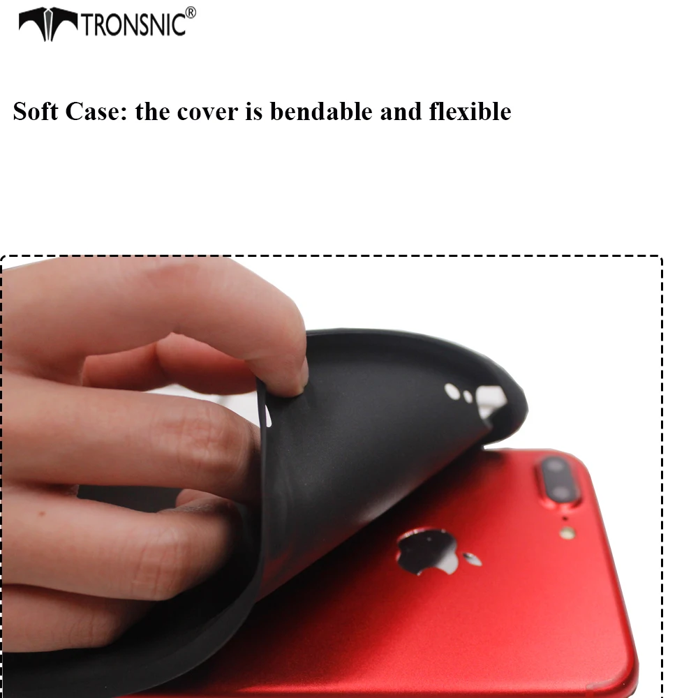 Тонкий телефонный чехол Tronsnic для iPhone X 8 plus силиконовый мягкий 5s 6 6s 7 однотонный
