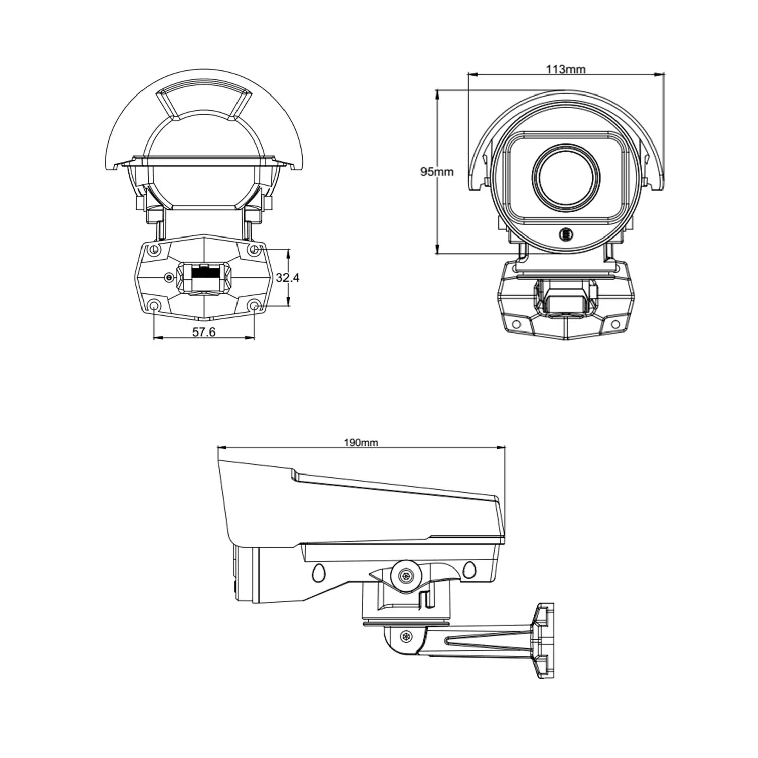 4в1 AHD CVI CVBS TVI CCTV HD 1080P камера 4X оптический зум ИК Ночное Видение PTZ с переменным