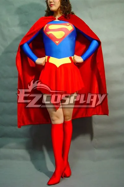 

DC Superwoman классический красный косплей костюм E001