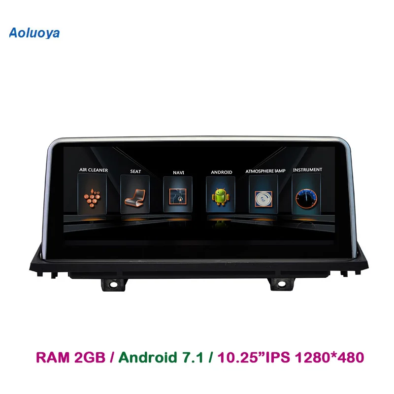 Aoluoya 10 25 &quot1280*480 RAM2GB автомобильный dvd плеер на основе Android для BMW X5 E70 2007 2014 X6 E71 E72 2008