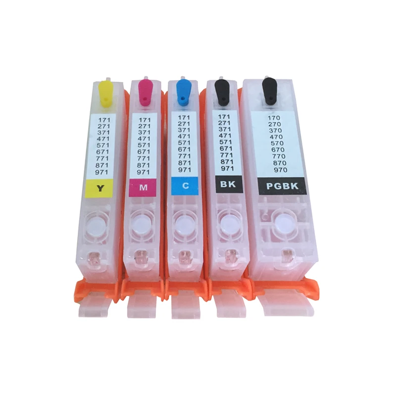5 6 видов цветов CLI 271 многоразовые чернила CartridgesCANON PIXMA MG5720/MG5721/MG5722/MG6820 принтер с ARC