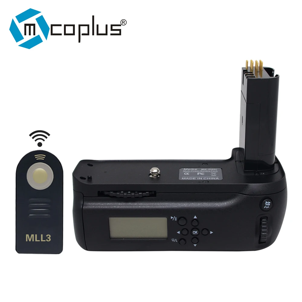 Увеличением фокусного расстояния Mcoplus venidice VD D80 ЖК дисплей Батарейная ручка для