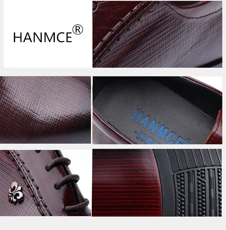 Новинка мужские деловые модельные туфли из натуральной кожи туфли-оксфорды с