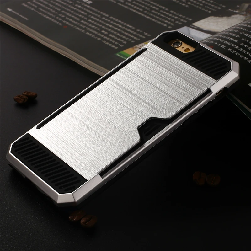 KASEMI Розового Золота для iPhone 5S SE 5 6/6 s/6 плюс/6 s Плюс Роскошные Карты Слот Алюминий