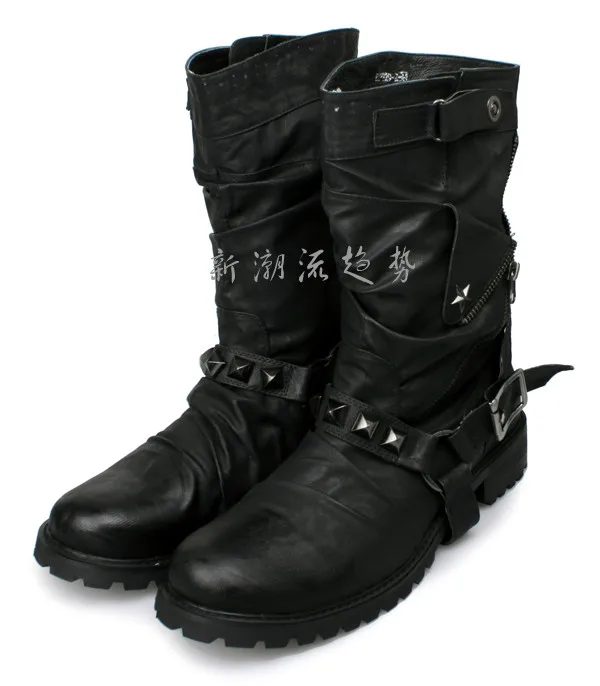 2016 г. новые мужские ботинки-мартинсы в стиле ретро с круглым носком на квадратном