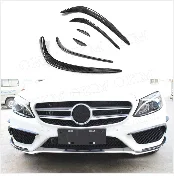 Для C43 AMG карбоновый передний бампер вентиляционное отверстие крышка отделка сетка гриль для Mercedes C Класс W205 C43 AMG C180 C200 15-18
