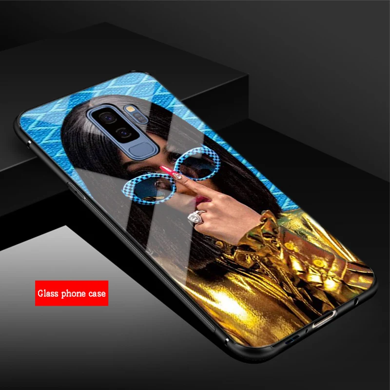 Жутким черепом сотовый Чехол из закаленного стекла для телефона для samsung Galaxy A6 A6S A8 A8S J6 J8 S8 S9 S10 PLUS, NOTE 8, 9