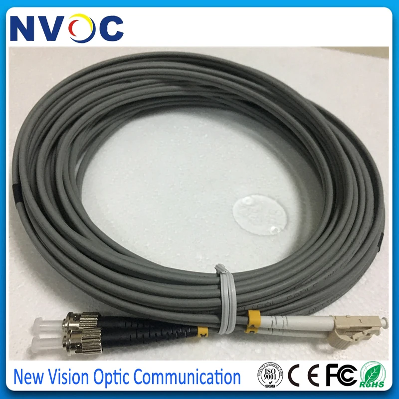 4 шт./лот ST/UPC-LC/UPC мм (62 5/125) DX 3 0 L: 10 м ПВХ бронированный двухъядерный патч-корд ST-LC OM1