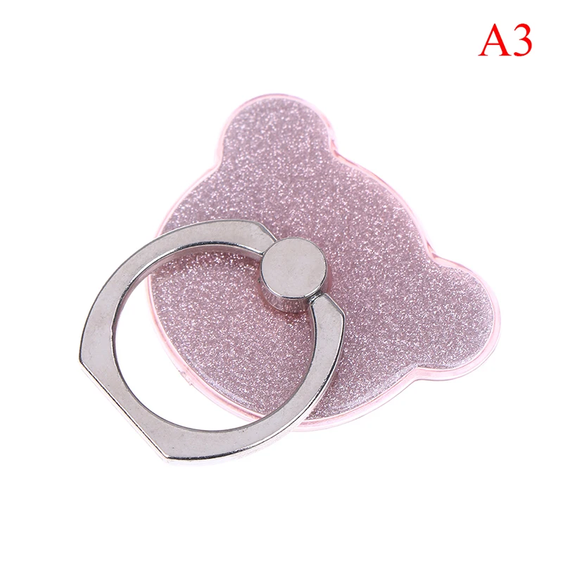 Блестящий кошачий медведь форма мобильный телефон держатель кольцо