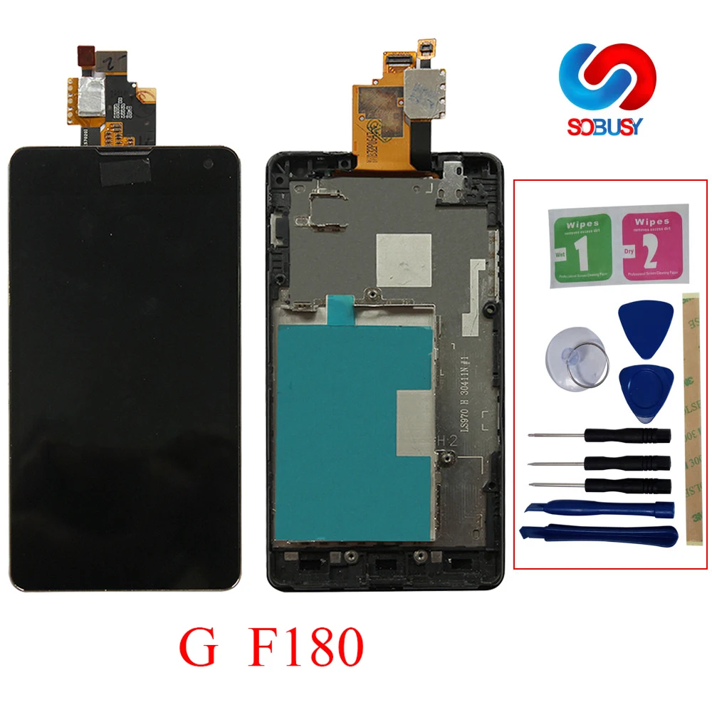 ЖК дисплей для LG Optimus G E975 LS970 F180 E971 E973 дигитайзер сенсорного экрана в сборе + рамка