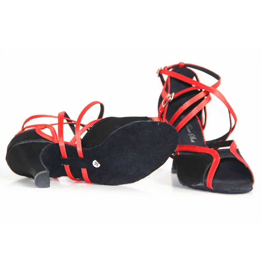 Salsa Latin Dance Shoes Customized Heels Height Satin Material New Style Women's Dancing For Girls JYG838 | Спорт и развлечения
