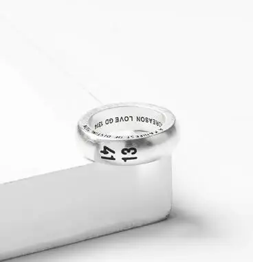 silver size 7 Модный комплект ювелирных изделий для мужчин s винтажное серебряное кольцо из нержавеющей стали для мужчин+ Стальной Браслет-манжета Открытые Браслеты для комплект ювелирных изделий для мужчин - Окраска металла: silver size 7