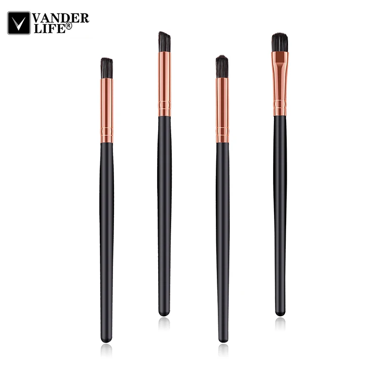 Новинка 4 шт. набор кистей для макияжа профессиональное смешивание бровей полная