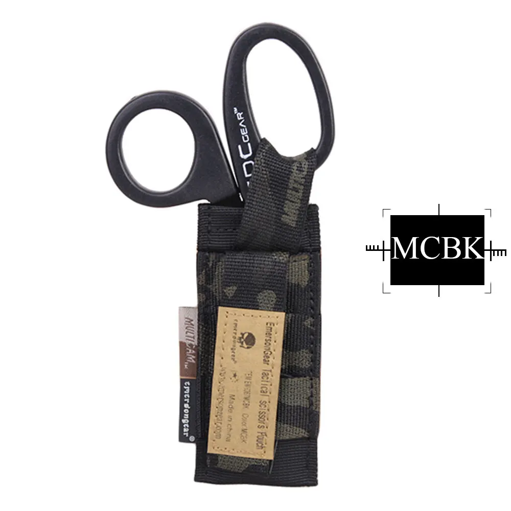 EMERSONGEAR сумка для ножниц держатель ножниц Тактическая Molle сумка для ножниц страйкбол военная Боевая сумка мультикам черный EM6367