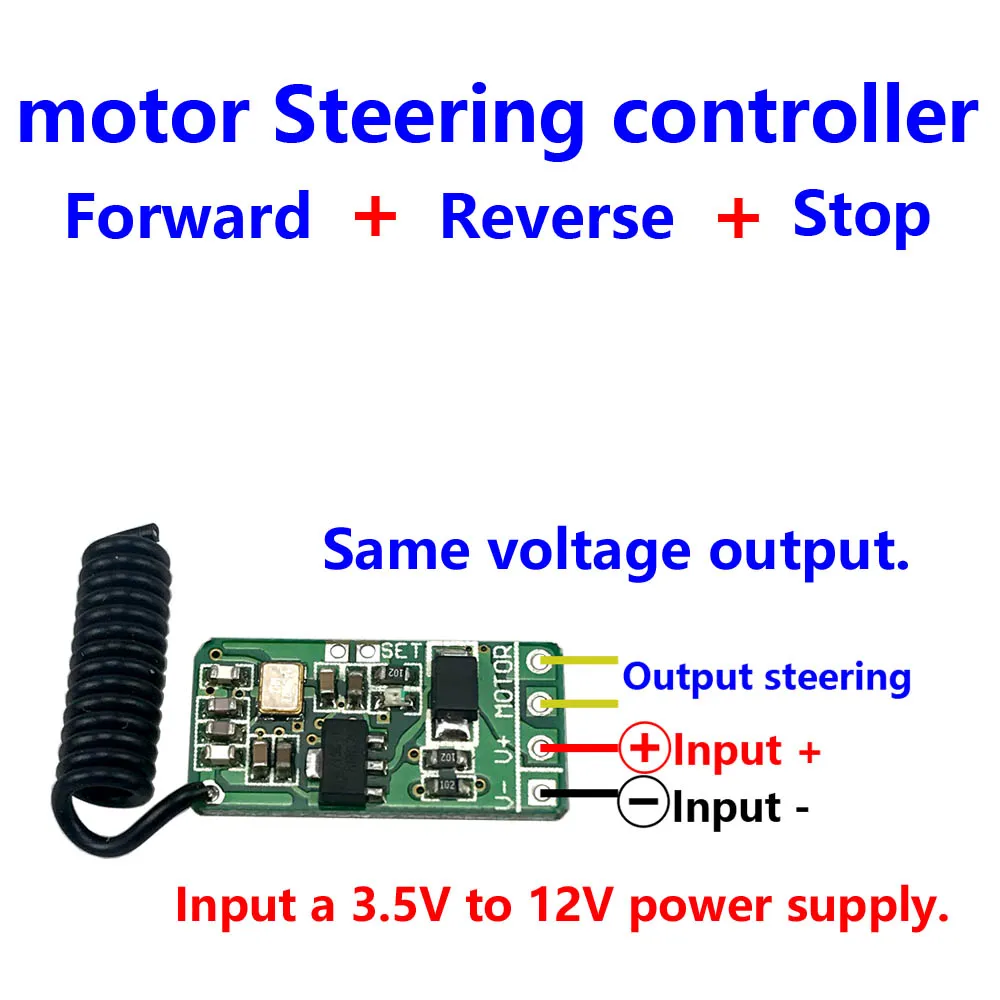 a control module 3,7 в, 4,5 в, 9 В, 12 В, модуль управления рулем, беспроводной пульт дистанционного управления, 433 МГц, радиочастотный передатчик, приемник - Цвет: a control module