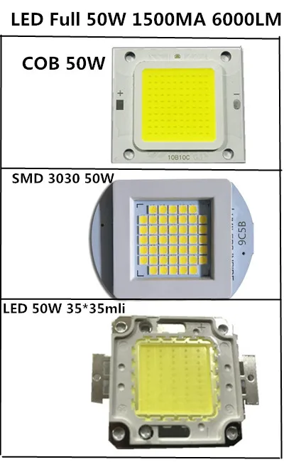 COB 4640 настоящий 50 Вт 1500MA 6500LM 32V 35mli светодиодные лампы с бусинами теплый холодный