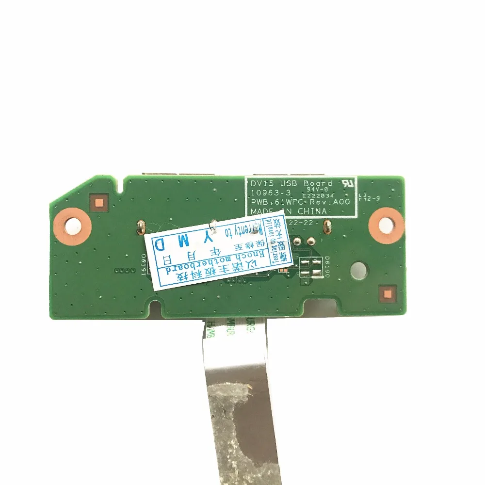 USB плата для ноутбука Dell Inspiron N5040 N5050 M5040 3520 488.4ip20. 011 DV15 10963 1 полностью