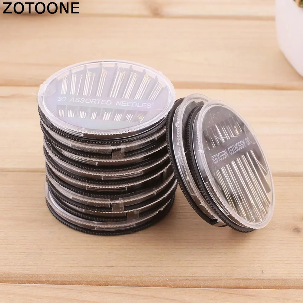 

ZOTOONE 30Pc Assorted Hand Sewing Needles for Knitting Embroidery Mending Craft Quilt Case New Chic Needles Sewing Accessories D