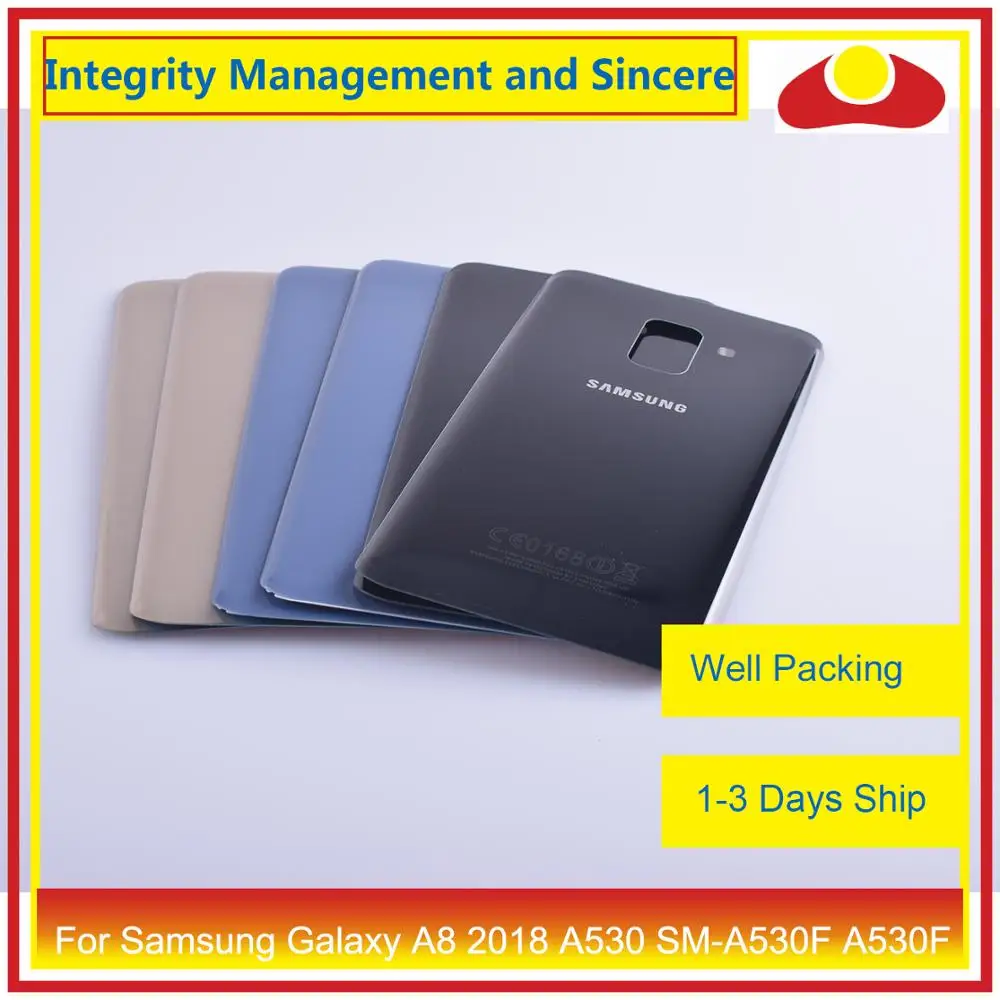 Задняя крышка батарейного отсека корпуса для Samsung Galaxy A8 2018 A530 SM A530F A530F|Корпусы и
