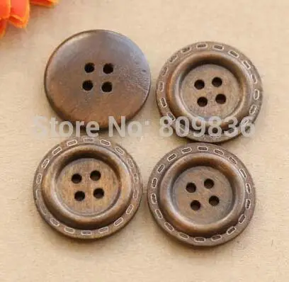 30 шт./лот деревянные пуговицы 18 мм/25 мм Дерево Кнопка (SS 1707 204)|25mm wood button|wooden buttonsbutton