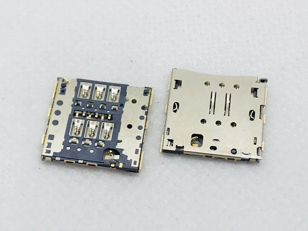 OPPO X909 Gionee F100 P6 P7 MOLEX ALPS LCN 6/10PIN двухтактный патч Оригинальный Micro лоток со слотом для