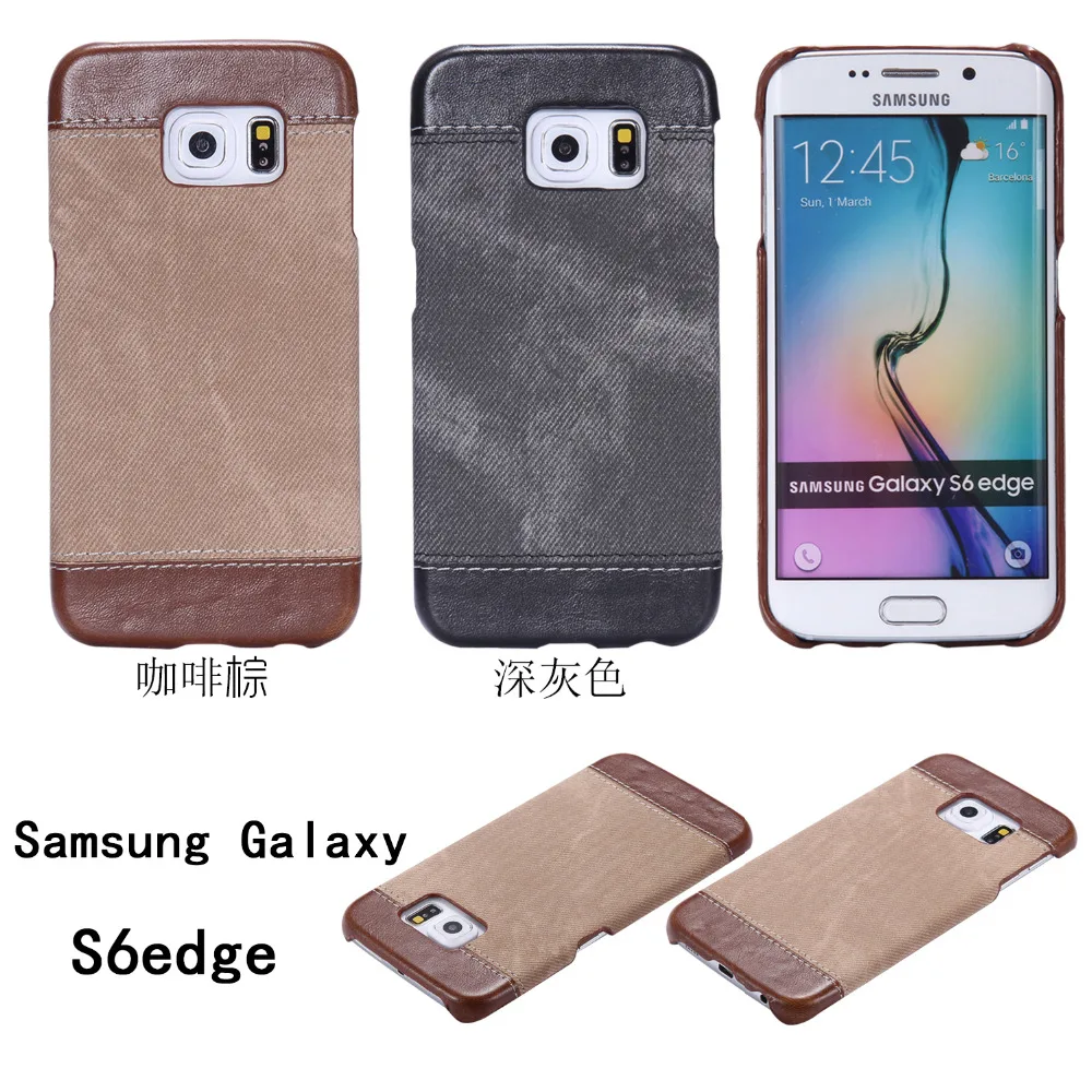 S6 Edge Роскошные Джинсы для женщин шаблон задняя крышка Samsung Galaxy Высокое качество