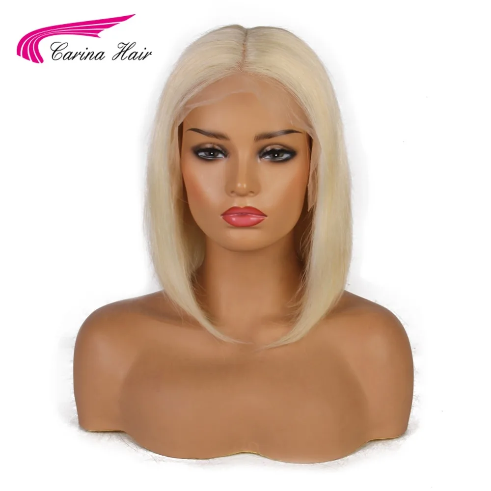 Карина 13x6 короткие синтетические волосы парик предварительно Волосы remy Синтетические волосы на кружеве парики из натуральных волос бразильский Мёд блондинка с эффектом деграде(переход от темного к Синтетические волосы на кружеве парики