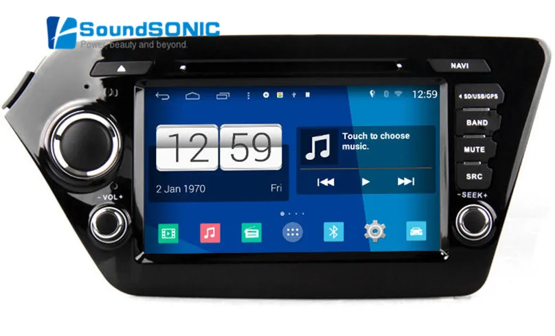Android 4.4 штатную для Kia Rio K2 2011 2012 2013 2014 2015 Радио DVD GPS навигации СБ Navi аудио видео s160