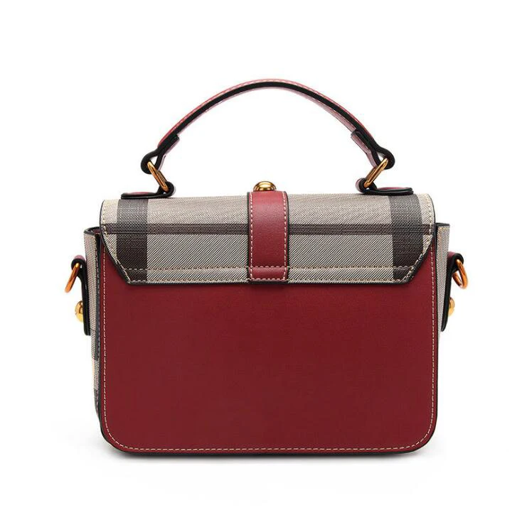 Feedo Plaid Button откидной крышкой высокое качество Dames Роскошные Сумки Для женщин сумка