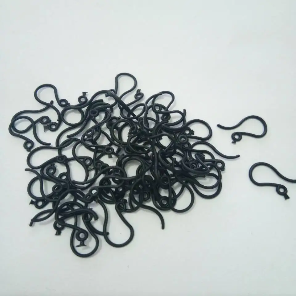 7x13mm Низкая цена 2018New 1000 шт белый/черный пластиковый ушной крючок серьги в ювелирных изделиях аксессуары соединитель DIY ювелирных изделий - Цвет: 7x13mm