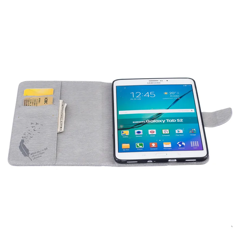 Для samsung Galaxy Tab S2 8,0 T710 чехол s кошелек бабочка шаблон кожаный чехол с флип-стойкой для samsung Galaxy Tab S2 T715