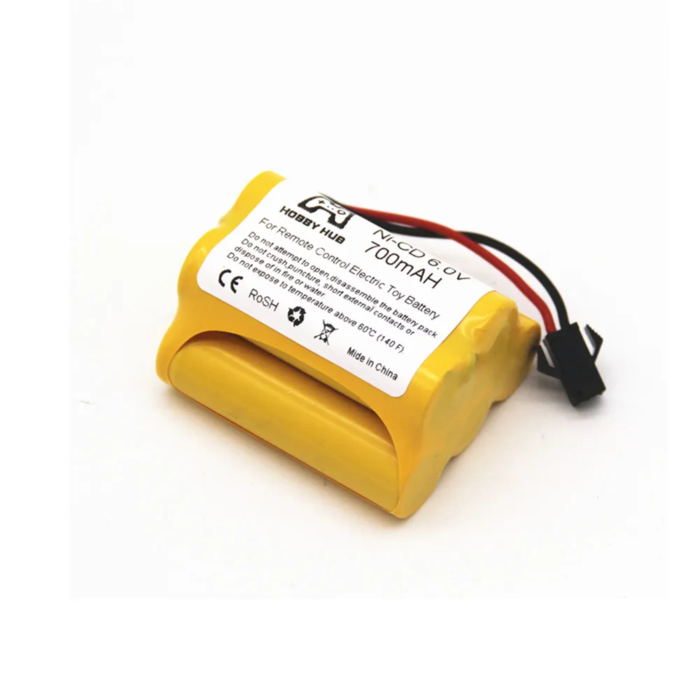 1PCS 1/2/4x NI-CD 6,0 V 700mAH батарея AA перезаряжаемая 6 v батарея для радиоуправляемой машины корабль игрушка пульт дистанционного управления игрушка электрическая игрушка 700 mah - Цвет: 1PCS
