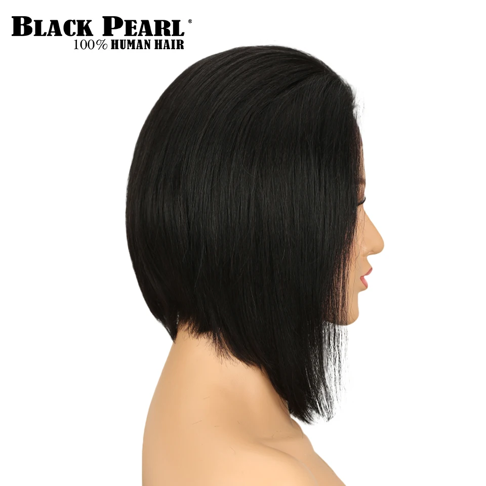 От Black Pearl, прямой парик бразильский Волосы remy Синтетические волосы на кружеве человеческие волосы парик блондинка короткие парики для Для женщин