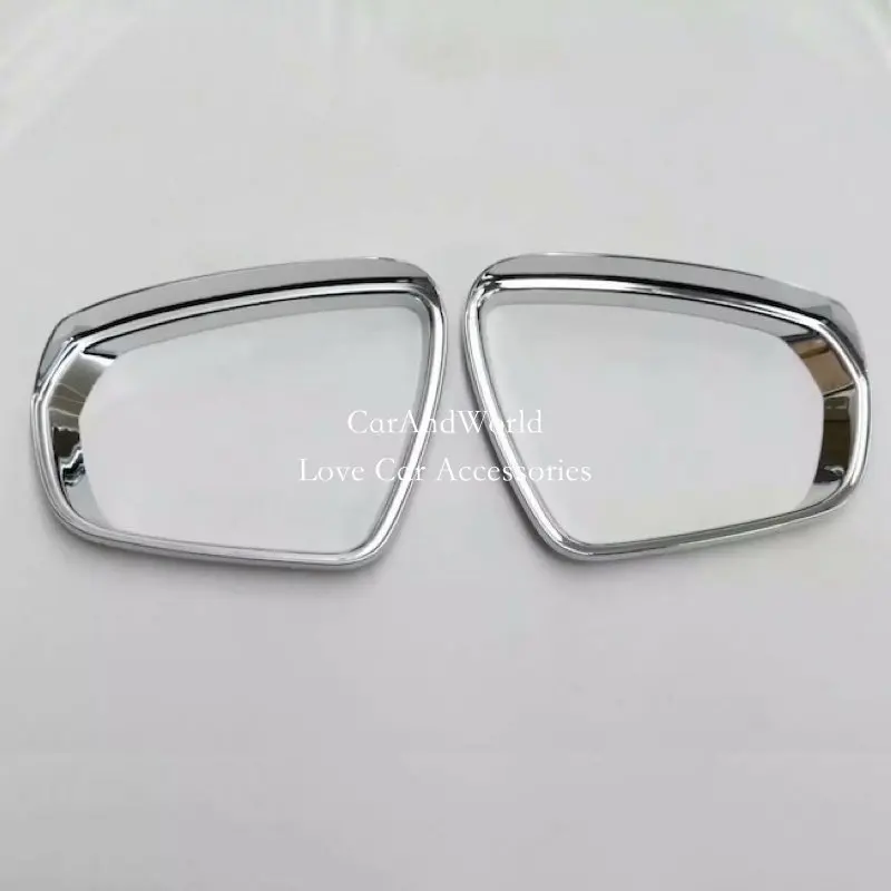 

Rear View Mirror Rain Eyebrows Cover RearView Mirrors Frame Trim For Peugeot 5008 5008GT 2017 2018 ABS Chrome Car Accessories