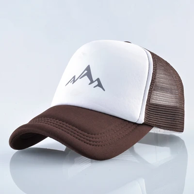 BROWN TQMSMY летняя горная дышащая бейсбольная кепка для мужчин и женщин, бейсболка, повседневная мужская Кепка-Дальнобойщик, регулируемая бейсболка TMA67 - Цвет: BROWN