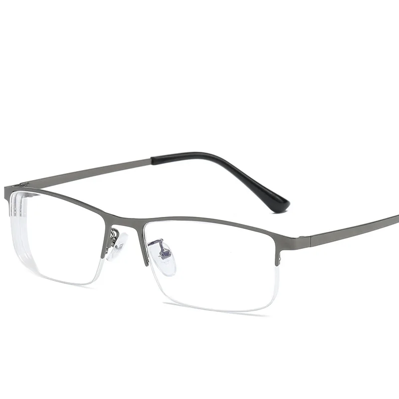 Near Short Sighted Distance Glasses Myopia Half Frame Alloy Blue Light Blocking Computer Eyeglass Business Style for Men Women | Аксессуары