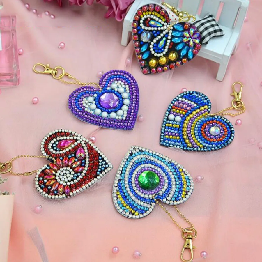 5 шт. DIY полная дрель специальный алмаз живопись брелок мультфильм бабочка торт